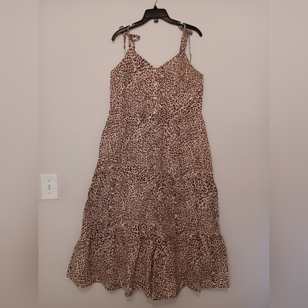 GAP dress 14 tall animal print